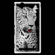 Coque Sony Xperia T2 Ultra Léopard en noir et blanc 550