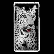 Coque LG F5 Léopard en noir et blanc 550