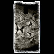 Coque LG P990 Portrait du roi de la savane 500
