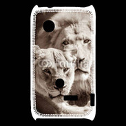 Coque Sony Xperia Typo Couple de lion et lionne 500