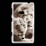 Coque Nokia Lumia 625 Couple de lion et lionne 500