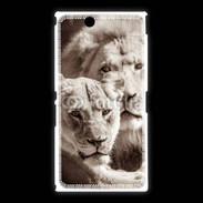 Coque Sony Xpéria Z Ultra Couple de lion et lionne 500