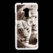Coque HTC One Max Couple de lion et lionne 500