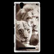 Coque Sony Xperia T2 Ultra Couple de lion et lionne 500