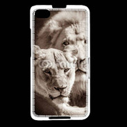 Coque Blackberry Z30 Couple de lion et lionne 500