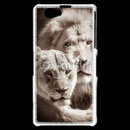 Coque Sony Xperia Z1 Compact Couple de lion et lionne 500