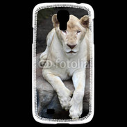 Coque Samsung Galaxy S4 Lionne albinos 100