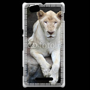 Coque Sony Xperia M Lionne albinos 100