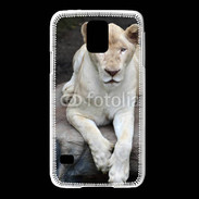 Coque Samsung Galaxy S5 Lionne albinos 100