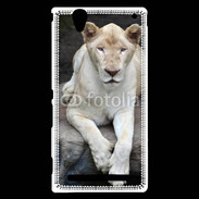 Coque Sony Xperia T2 Ultra Lionne albinos 100