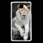 Coque LG F5 Lionne albinos 100