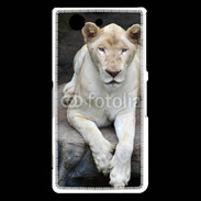 Coque Sony Xperia Z3 Compact Lionne albinos 100