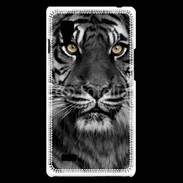 Coque LG Optimus L9 Tigre les yeux dans les yeux