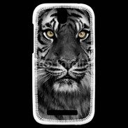 Coque HTC One SV Tigre les yeux dans les yeux