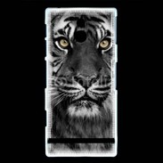 Coque Sony Xperia P Tigre les yeux dans les yeux