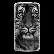Coque Samsung Galaxy Mega Tigre les yeux dans les yeux