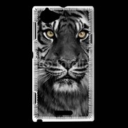 Coque Sony Xperia L Tigre les yeux dans les yeux