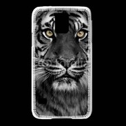 Coque Samsung Galaxy S5 Tigre les yeux dans les yeux