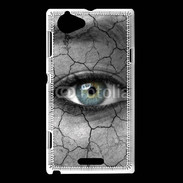 Coque Sony Xperia L Oeil et terre sèche