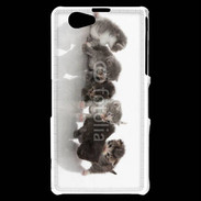 Coque Sony Xperia Z1 Compact Petit chat en folie 500
