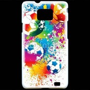 Coque Samsung Galaxy S2 football en couleurs 800