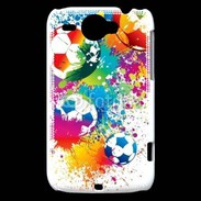 Coque HTC Wildfire G8 football en couleurs 800