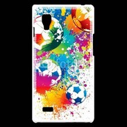 Coque LG Optimus L9 football en couleurs 800