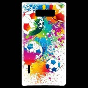 Coque LG Optimus L7 football en couleurs 800