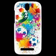 Coque HTC One SV football en couleurs 800