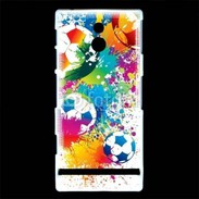 Coque Sony Xperia P football en couleurs 800