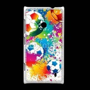 Coque Nokia Lumia 520 football en couleurs 800