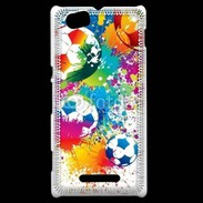 Coque Sony Xperia M football en couleurs 800