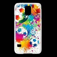 Coque Samsung Galaxy S5 football en couleurs 800