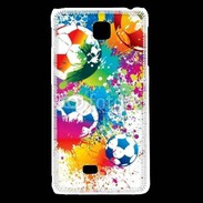 Coque LG F5 football en couleurs 800