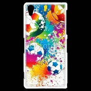 Coque Sony Xperia Z2 football en couleurs 800