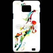 Coque Samsung Galaxy S2 Gardien de football en couleurs 500