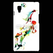 Coque LG Optimus L9 Gardien de football en couleurs 500