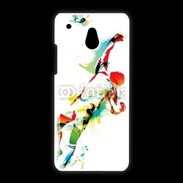 Coque HTC One Mini Gardien de football en couleurs 500