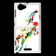 Coque Sony Xperia L Gardien de football en couleurs 500