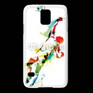 Coque Samsung Galaxy S5 Gardien de football en couleurs 500