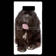 Coque LG Optimus L7 Chiot Terre neuve 500