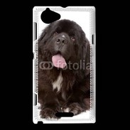 Coque Sony Xperia L Chiot Terre neuve 500