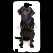 Coque Samsung Galaxy Note 2 Labrador noir adulte 600