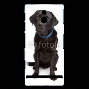 Coque Sony Xperia P Labrador noir adulte 600