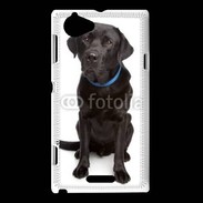 Coque Sony Xperia L Labrador noir adulte 600