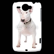 Coque HTC Wildfire G8 Bull Terrier blanc 600