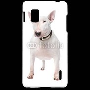 Coque LG Optimus G Bull Terrier blanc 600