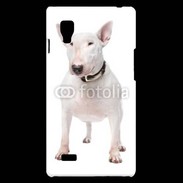 Coque LG Optimus L9 Bull Terrier blanc 600