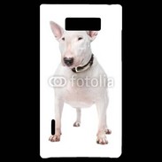 Coque LG Optimus L7 Bull Terrier blanc 600