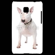 Coque LG Optimus L3 II Bull Terrier blanc 600